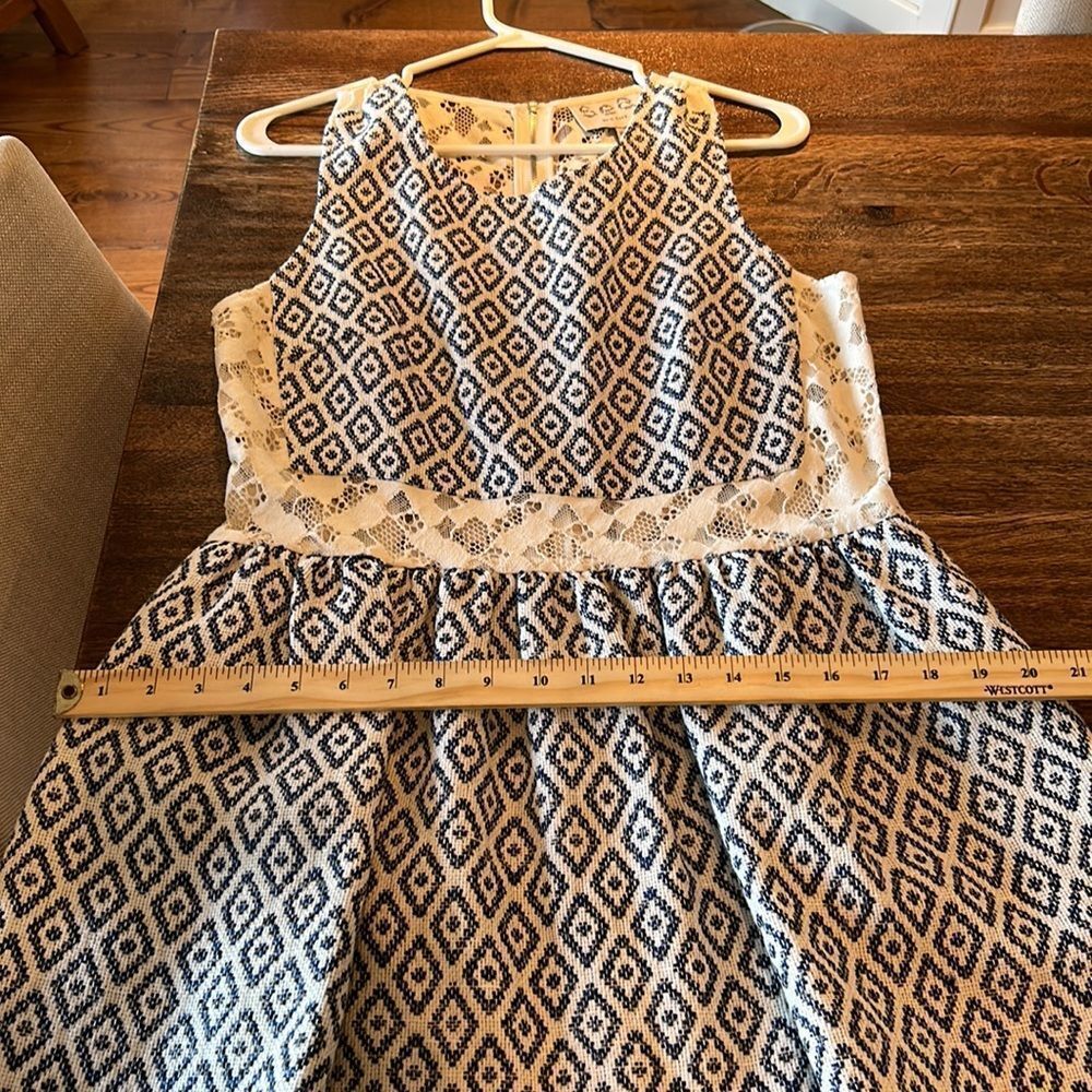 🎀 Sea New York navy and white lace cotton linen dress 10 NWT - Picture 8 of 8